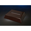 Dark Rosewood Rectangular LED Base (3-1/2 x 4-1/2")